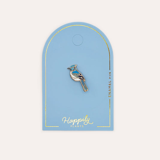 Cute Blue Jay Enamel Pin