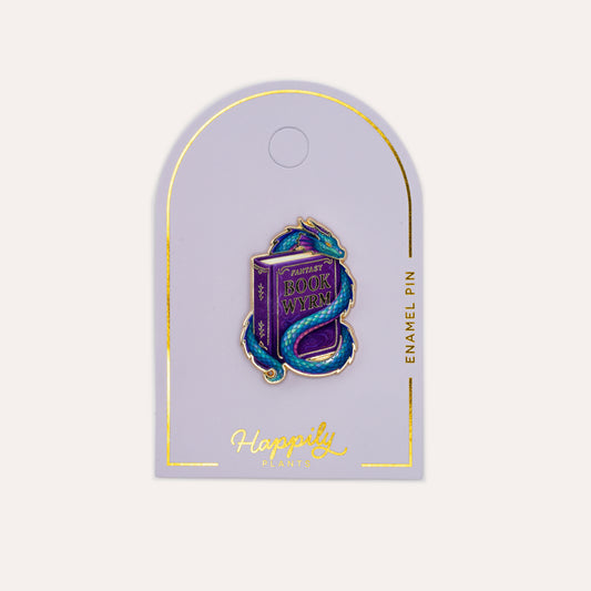 Book Wyrm Pin