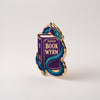 Book Wyrm Pin