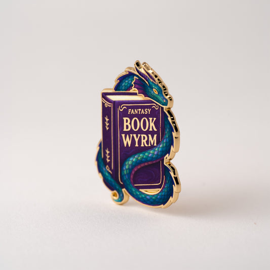 Book Wyrm Pin