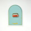 Camp Life Camper Van & Canoe Enamel Pin