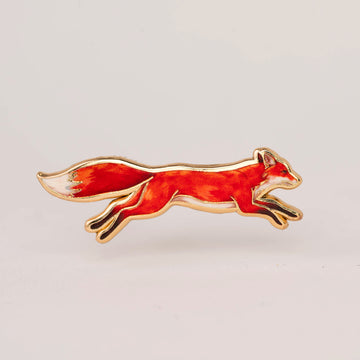 Fox Leaping Pin