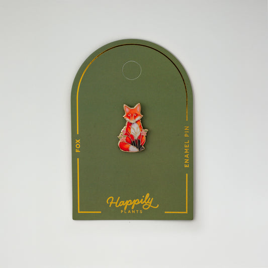 Red Fox Enamel Pin