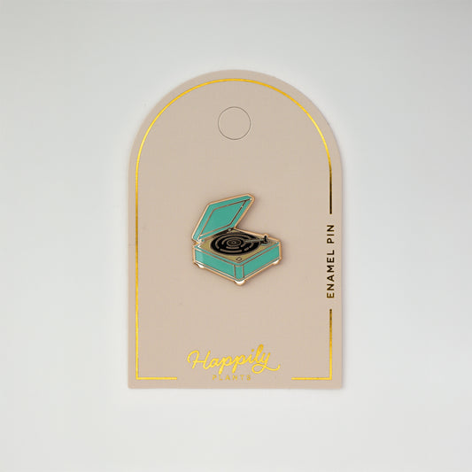 Turntable Enamel Pin
