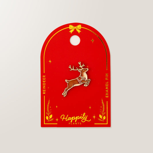 Reindeer Brooch Lapel Pin | Christmas Pin