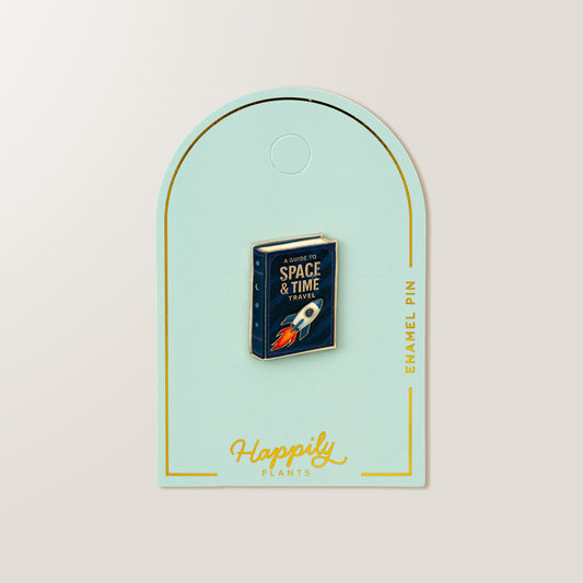 Space & Time Travel Book Pin