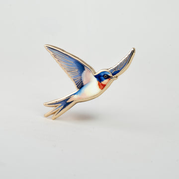 Swallow Enamel Pin