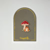 Toad & Mushroom Enamel Pin Brooch