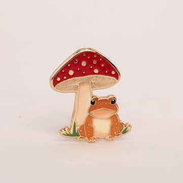 Toad & Mushroom Pin