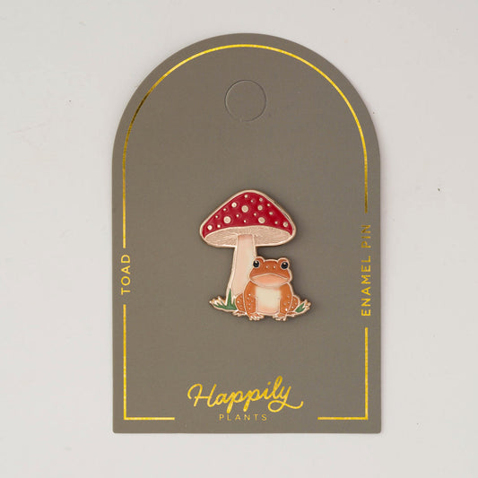 Toad & Mushroom Pin