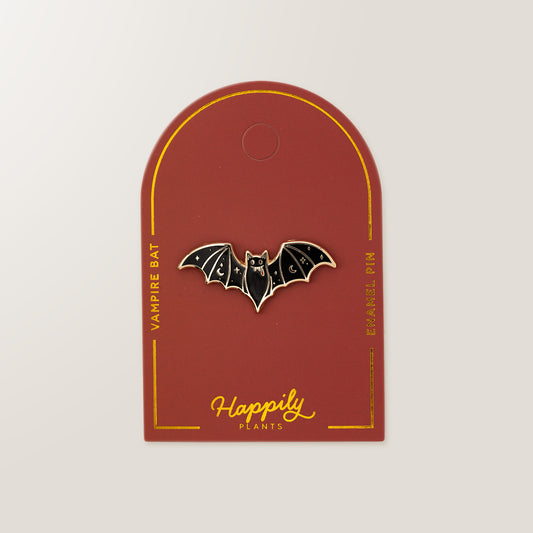 Gothic Vampire Bat Enamel Pin | Halloween Accessory for Spooky Lovers and Collectors