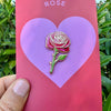 Red & Pink Rose Pin