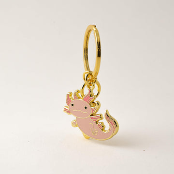 Axolotl Enamel Keychain & Bag Charm