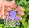 Octopus Enamel Keychain