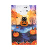 Spooky Black Cat in Pumpkin Halloween Pin