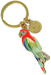 Parrot Enamel Keychain