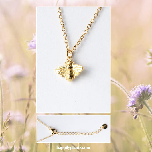 Queen Honey Bee Necklace Gift Set