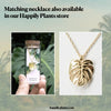 Monstera Deliciosa Stud Earrings