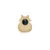 Spooky Black Cat in Pumpkin Halloween Pin
