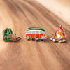 3 Piece Wild Camping Trio Pin Set