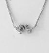 Peony Rose Flower Charm Necklace Gift Set