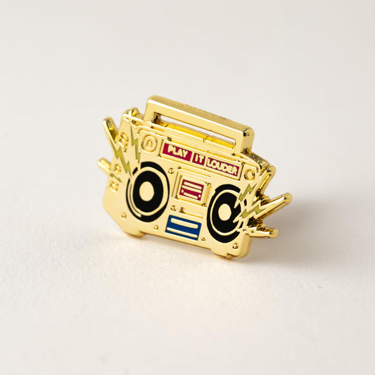 Retro 90s Boom Box Enamel Pin